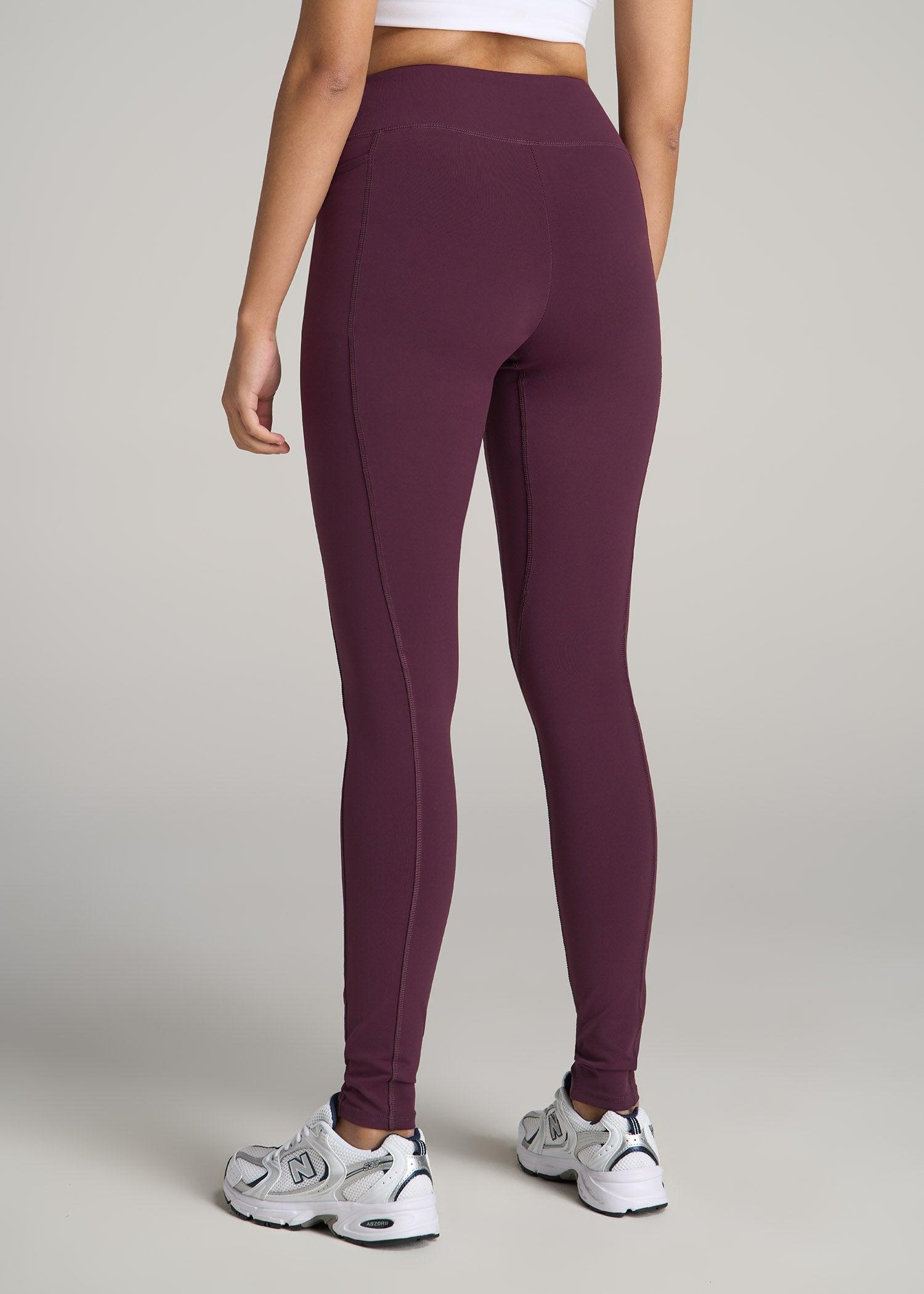 Bella Outer-Pocket Tall Women's Legging in Beetroot Female Product Image