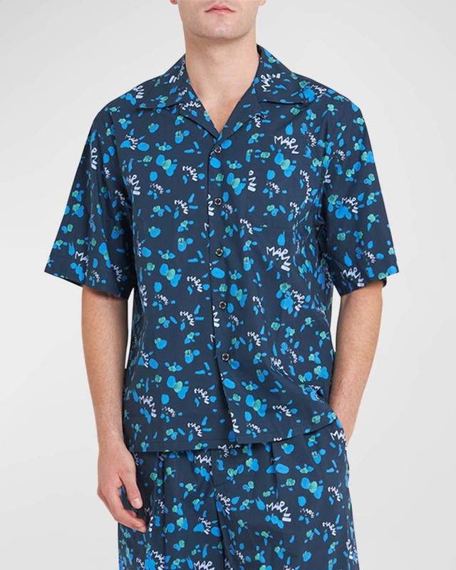 Mens Floral Boxy Camp Shirt Product Image