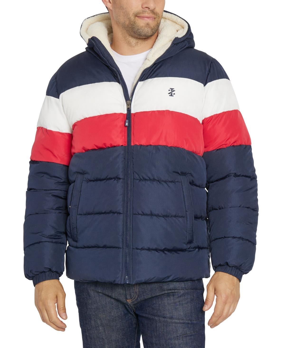 Izod Mens Sherpa Lined Puffer Jacket Product Image