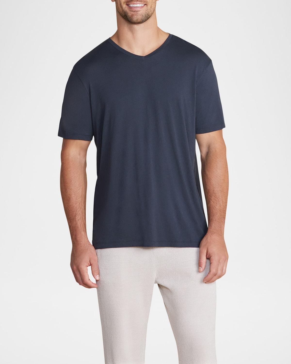 Mens Malibu Collection Cotton Modal V-Neck T-Shirt Product Image