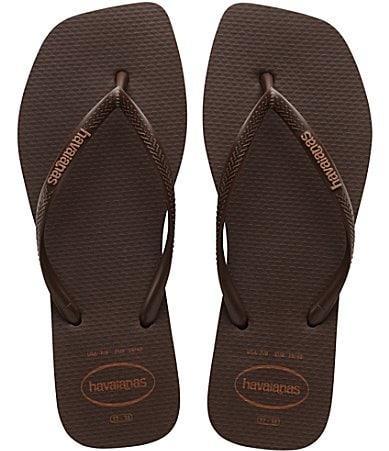 Havaianas Slim Logo Pop-Up Flip Flops (Dark ) Women's Sandals Product Image