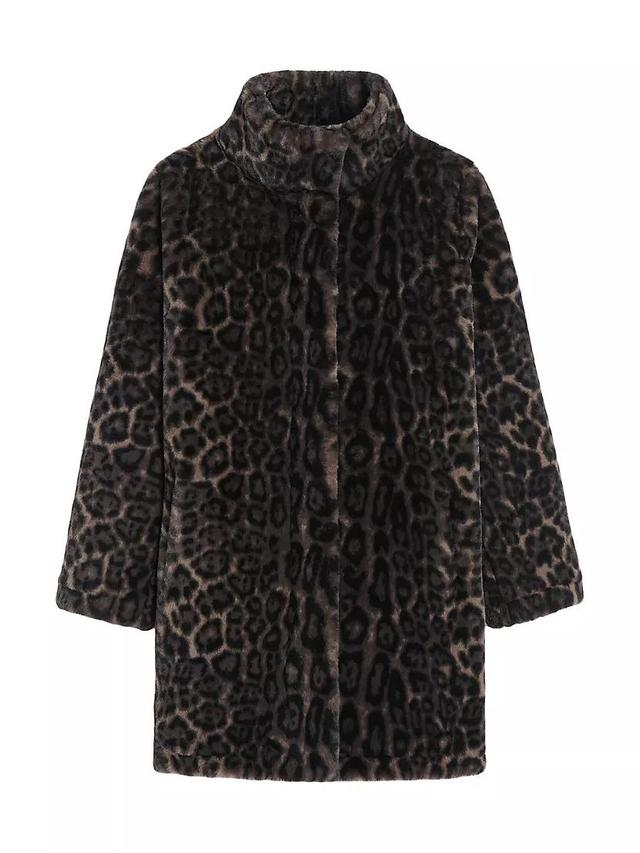 Blair Leopard Faux Fur Coat Product Image