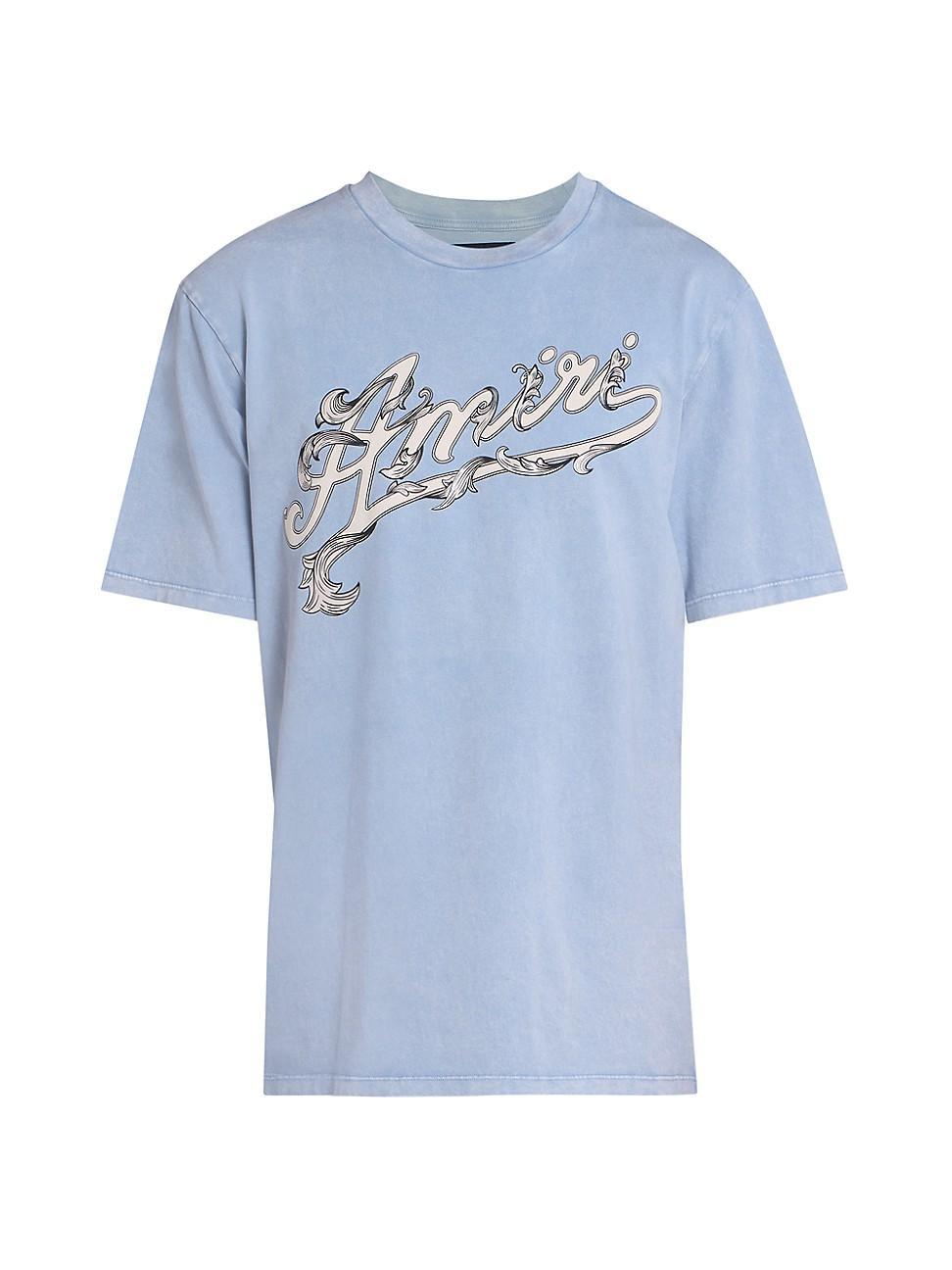 Mens Filigree Logo Cotton Short-Sleeve T-Shirt Product Image