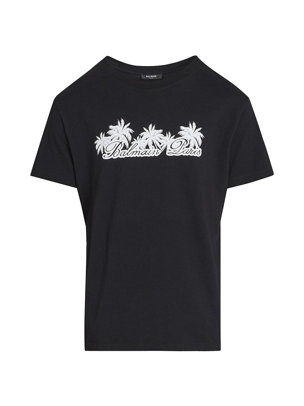 Mens Palm Logo Cotton T-Shirt Product Image