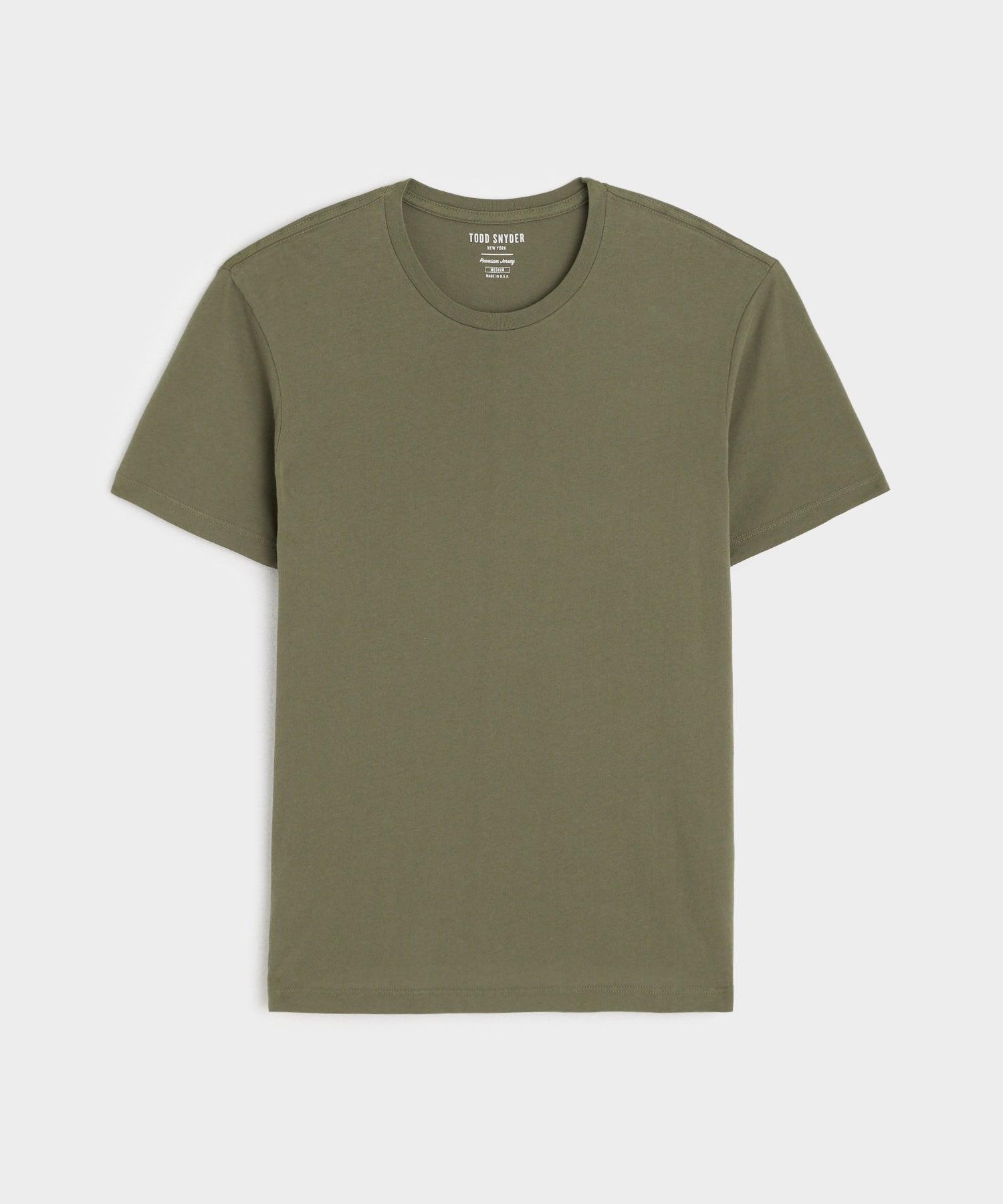 Made in L.A. Premium Jersey T-Shirt in in Olive Product Image