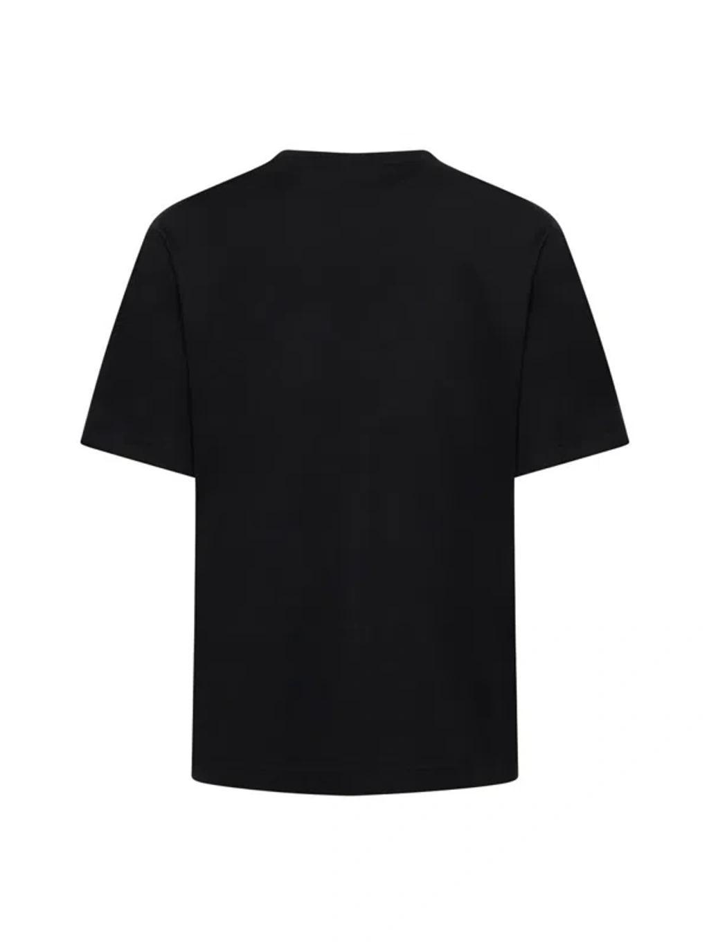 Black Logo Cotton T-shirt Product Image