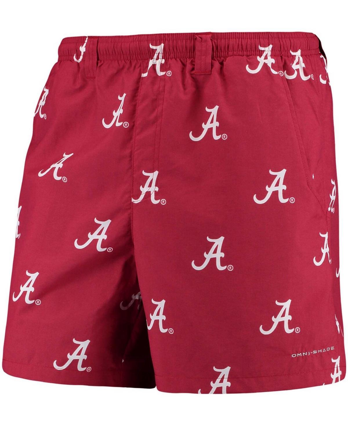 Mens Columbia Crimson Alabama Crimson Tide PFG Backcast II Omni-Shade Hybrid Shorts Product Image