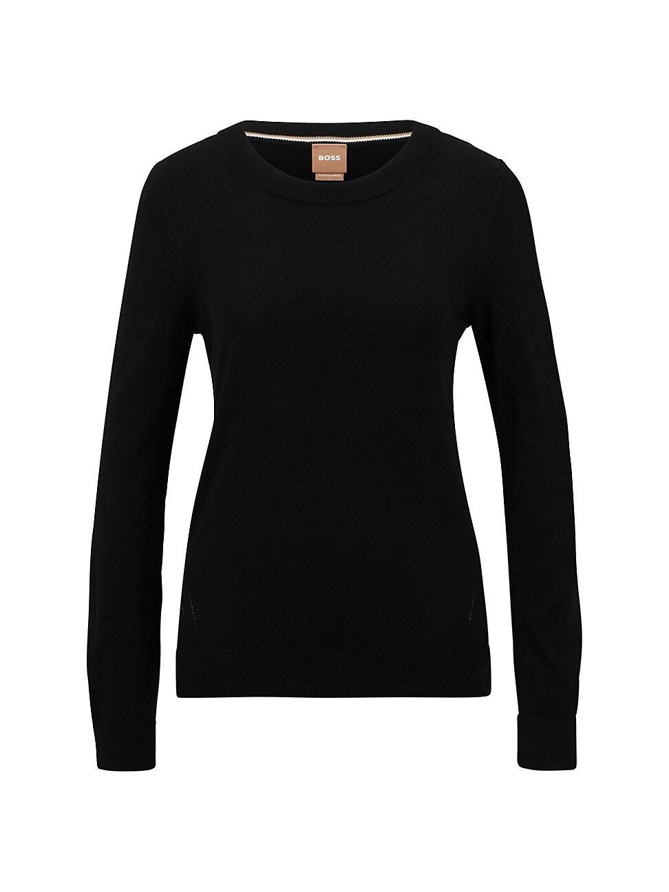 Womens Crewneck Sweater In Merino Wool Product Image