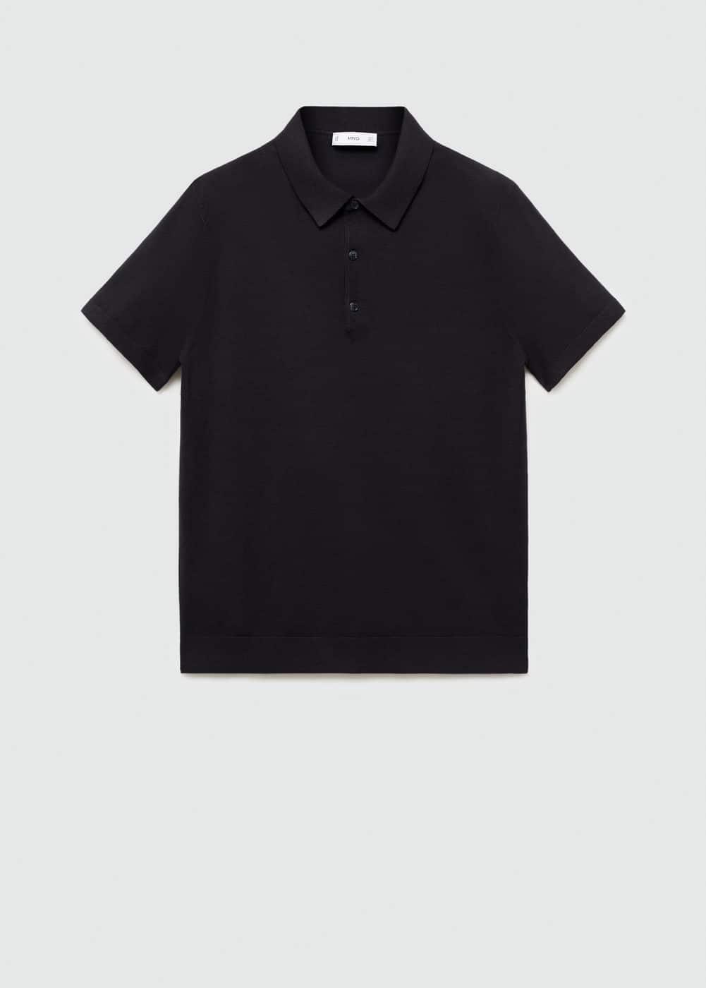 Mango Mens Fine-Knit Polo Shirt Product Image