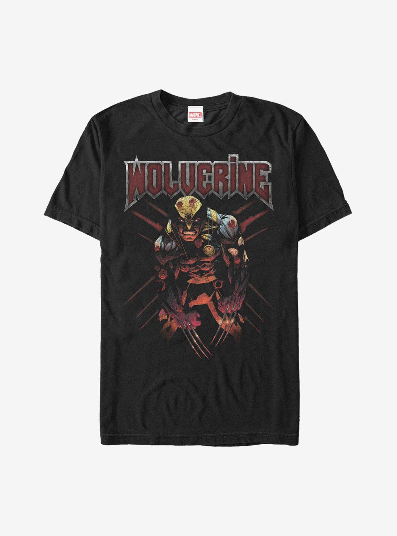 Marvel X-Men Wolverine Metal T-Shirt Product Image