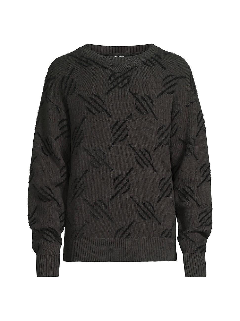 Mens Tevin Monogram Knit Sweater Product Image