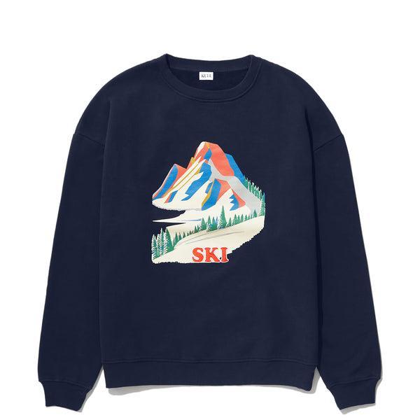 The Oversized Alps Sweatshirt - Navy Product Image