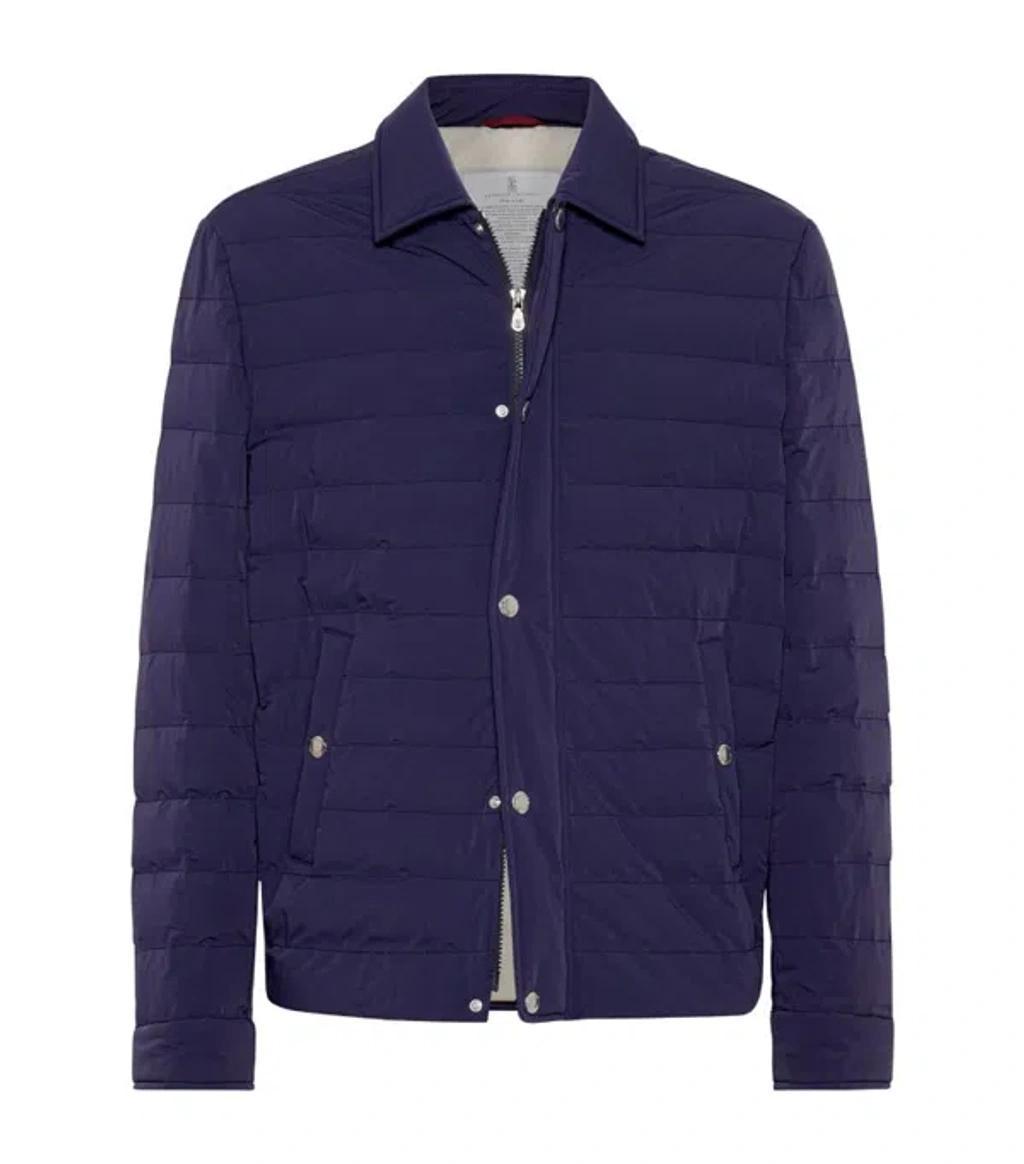 Quilted Jacket In Indigo Product Image