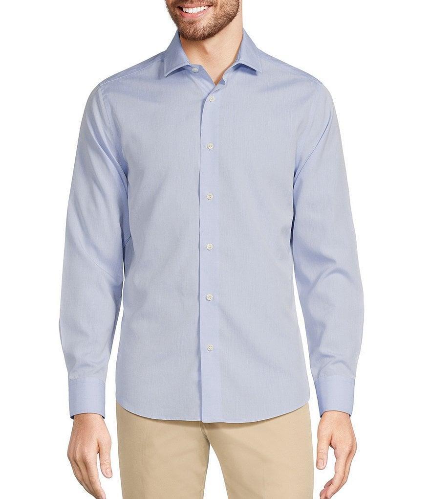 Murano Slim-Fit Non-Iron Solid Long-Sleeve Woven Shirt Product Image