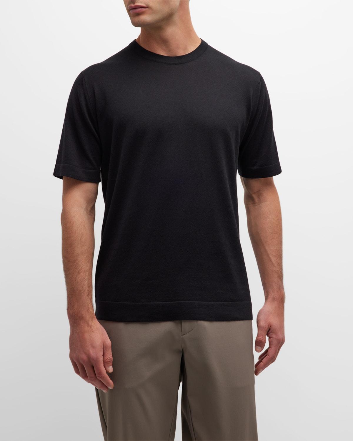 John Smedley Mens Lorca Crewneck T-Shirt Product Image