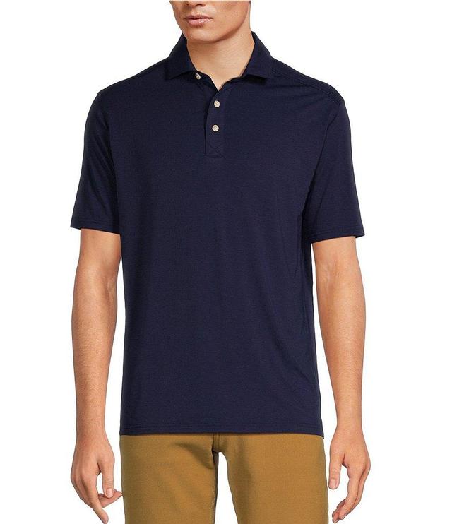 Rowm Rec + Relax Short Sleeve Solid Polo Shirt Product Image