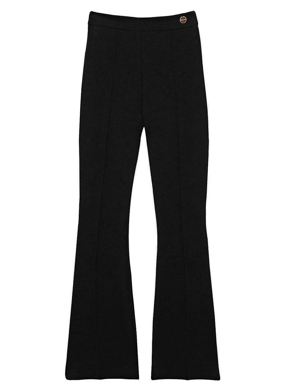 Womens Lola High Density Crepe Stretch Cropped Flare Trousers Product Image