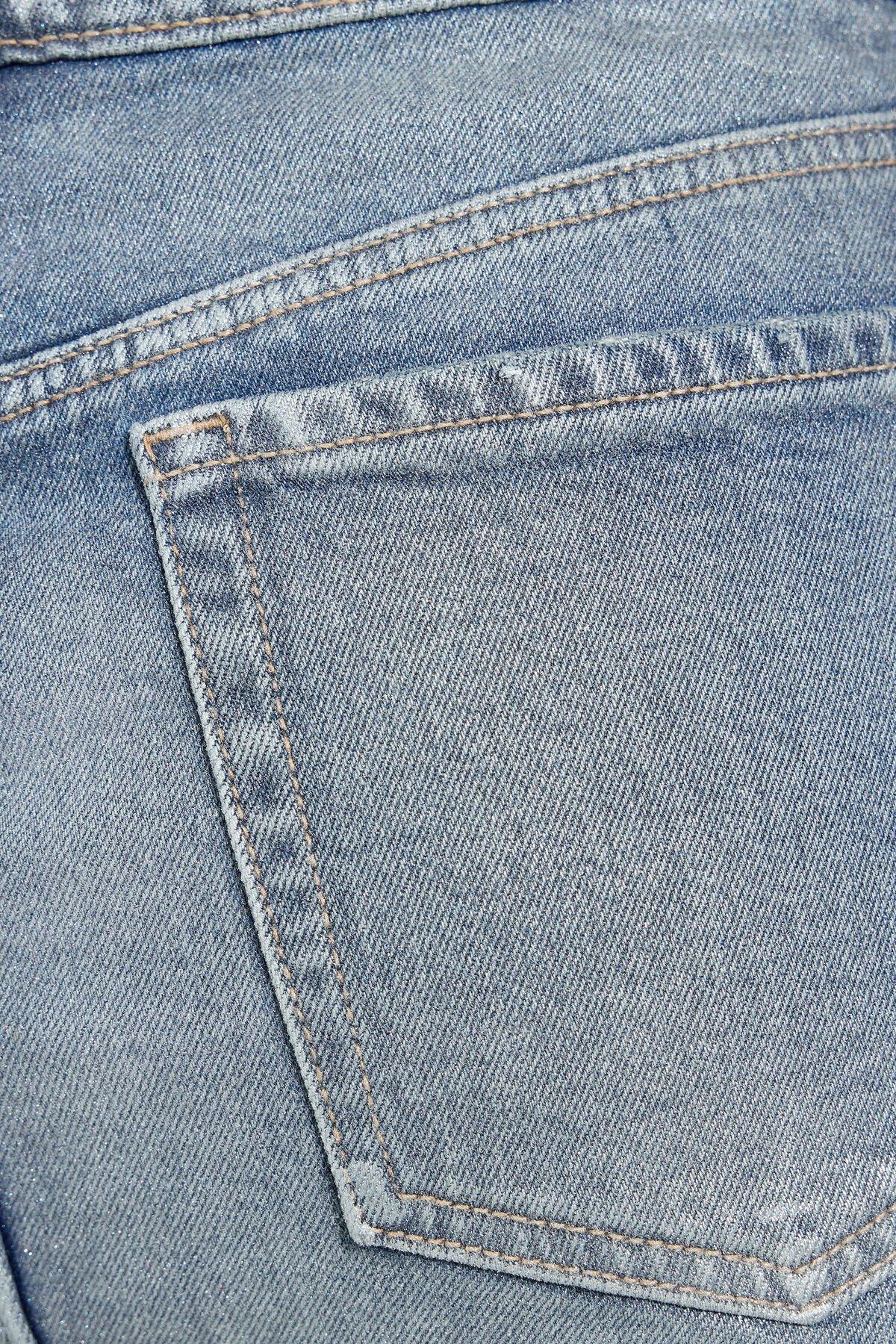 Silver Denim Micro Skort Product Image