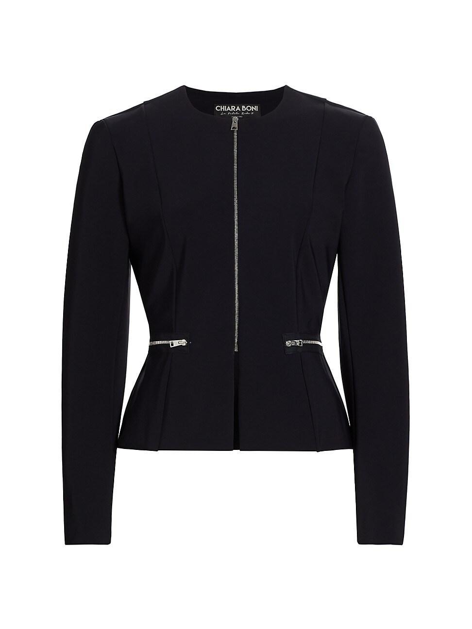 Womens Felce Zipper Peplum Jacket Product Image