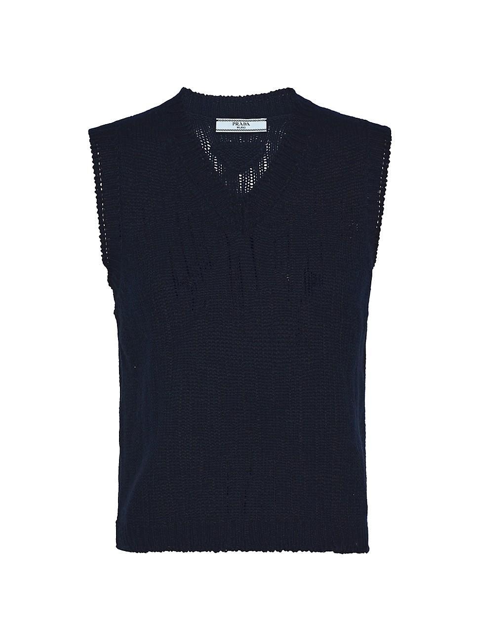 Womens Cashmere Vest Sweater Product Image