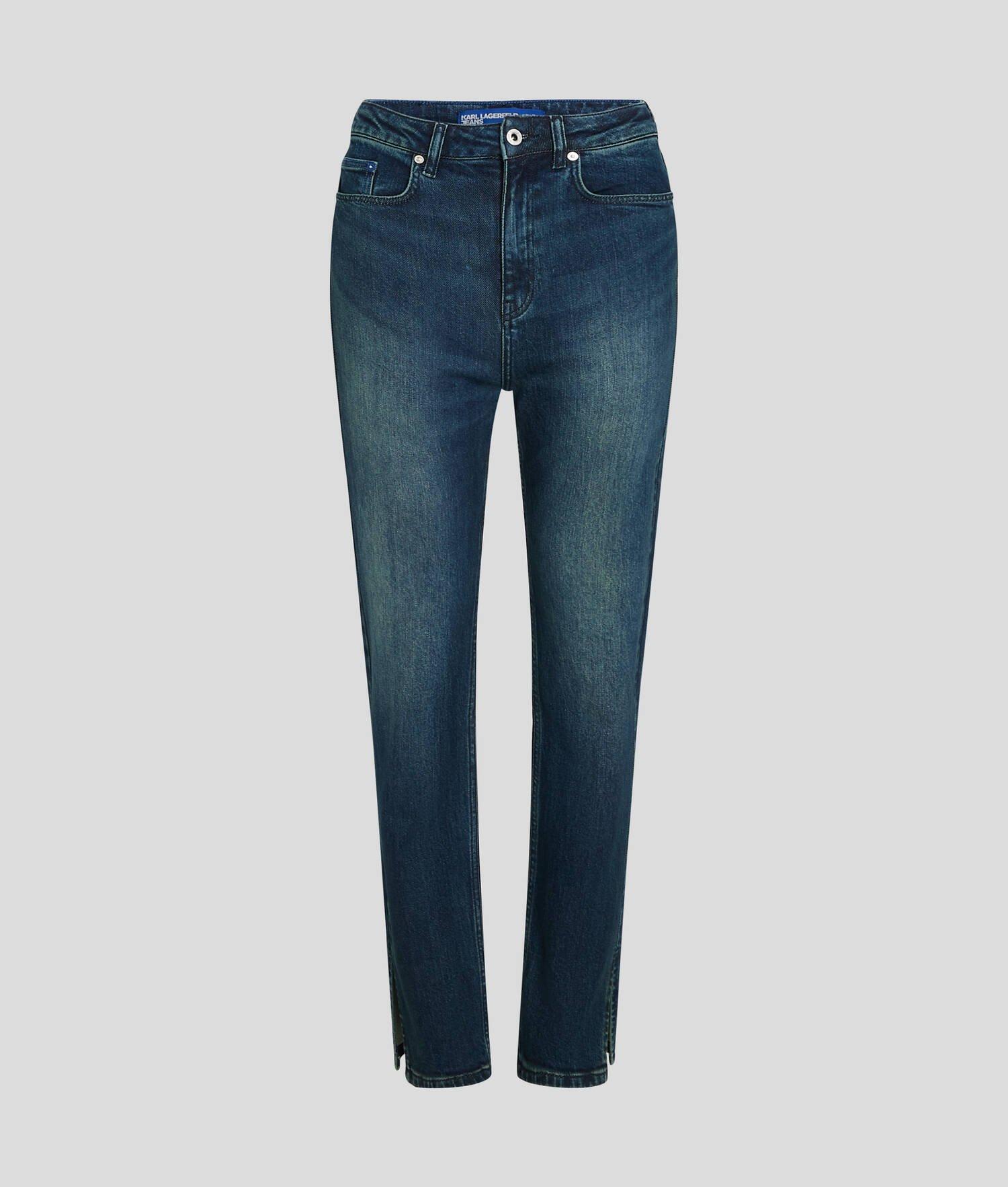 KLJ HIGH-RISE SPLIT-HEM STRAIGHT JEANS Product Image