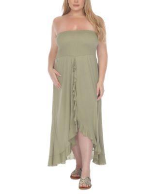 Plus Size Tube Dress Cover-Up  Product Image