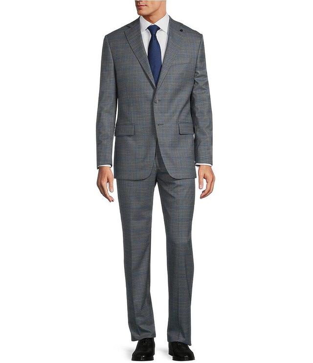 Hart Schaffner Marx Chicago Fit Flat Front Plaid Performance Wool 2-Piece Suit Product Image