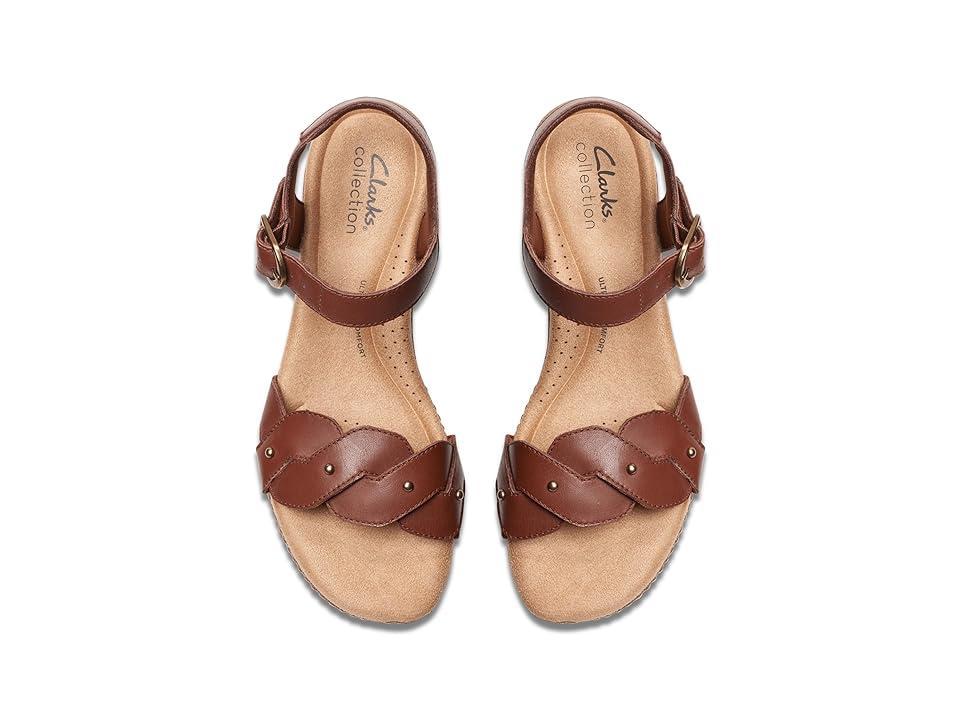 Clarks Seannah Way (British Tan Leather) Women's Sandals Product Image