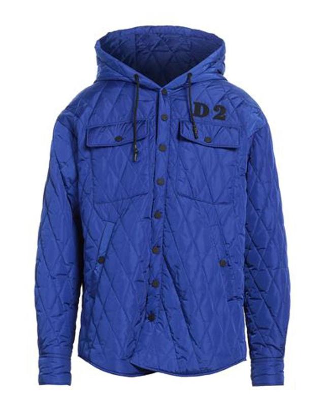 DSQUARED2 Man Down Jacket Bright Blue Size Xxl Polyamide Product Image