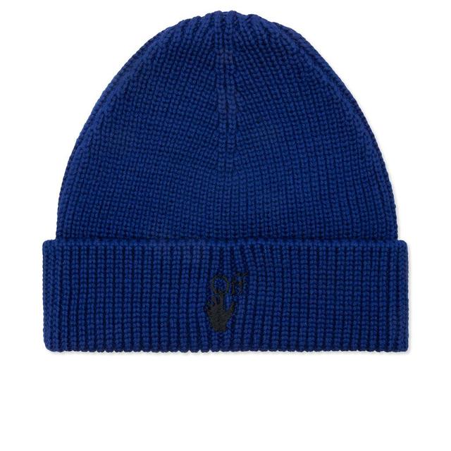 Hand Off Wool Rib Beanie - Blue/Black Male Product Image