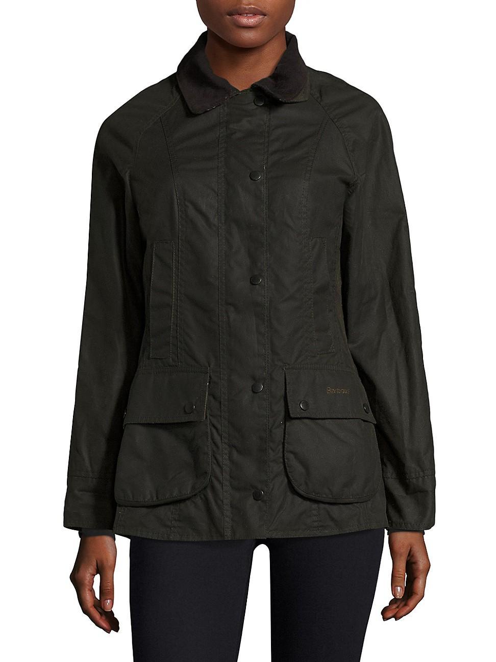 Womens Classic Beadnell Waxed Cotton Jacket Product Image