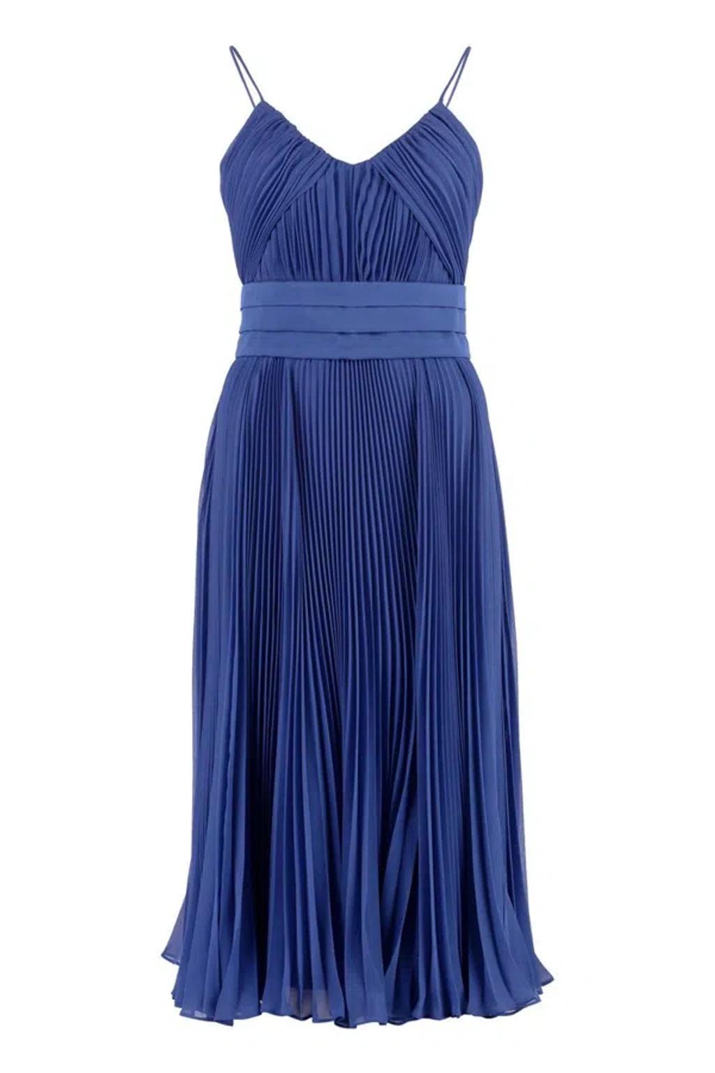 MAX MARA Woman Midi Dress Blue Size 6 Polyester Product Image