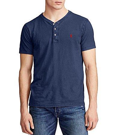 Mens Slub Jersey Short-Sleeve Henley Product Image