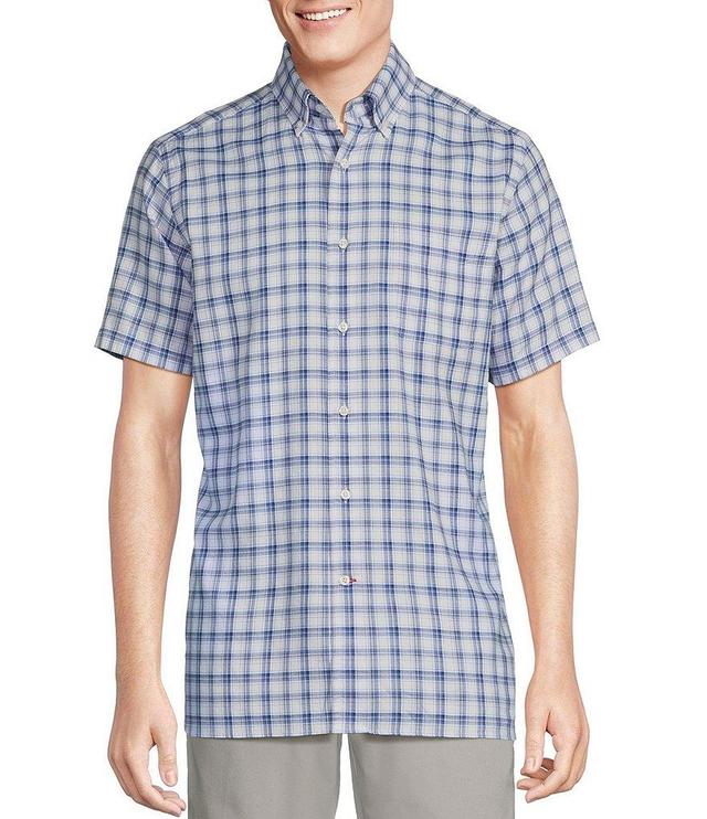 Cremieux Blue Label Plaid Lightweight Oxford Short Sleeve Woven Shirt Product Image