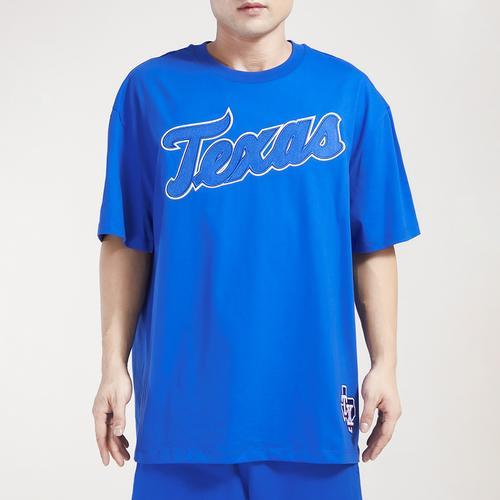 Pro Standard Mens Rangers Neutral Script T-Shirt - Blue/Blue Product Image