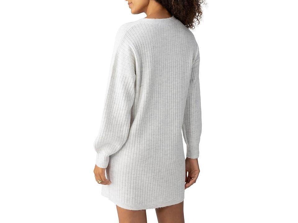 Sanctuary Button Front Sweater Dress (Chalk Heather) Women's Dress Product Image