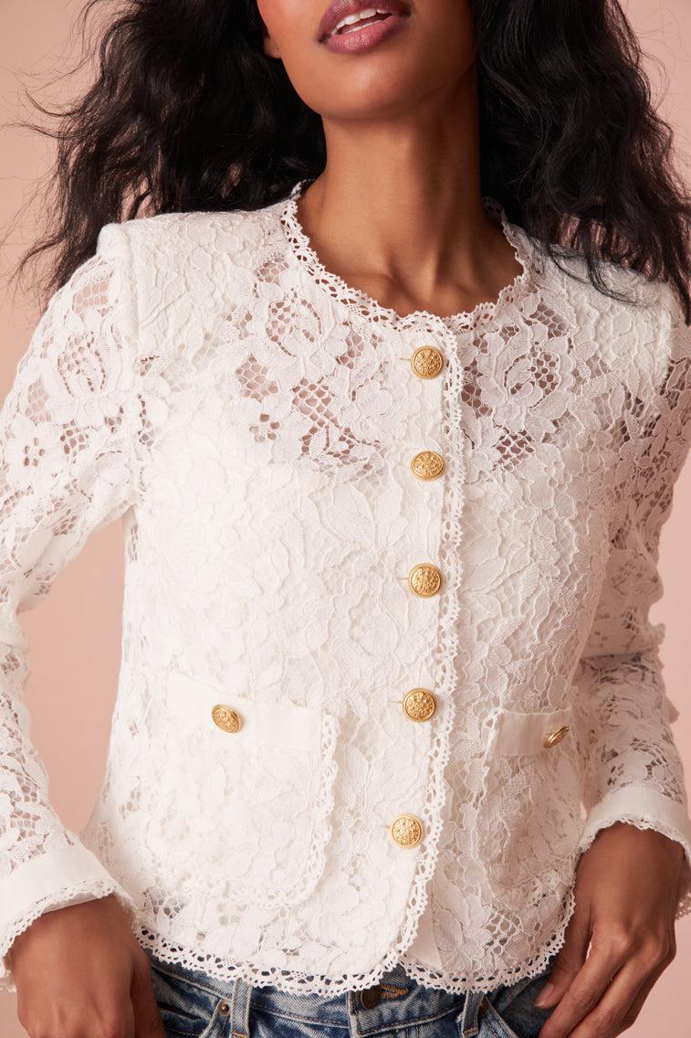 Richard Sheer Lace Jacket Product Image