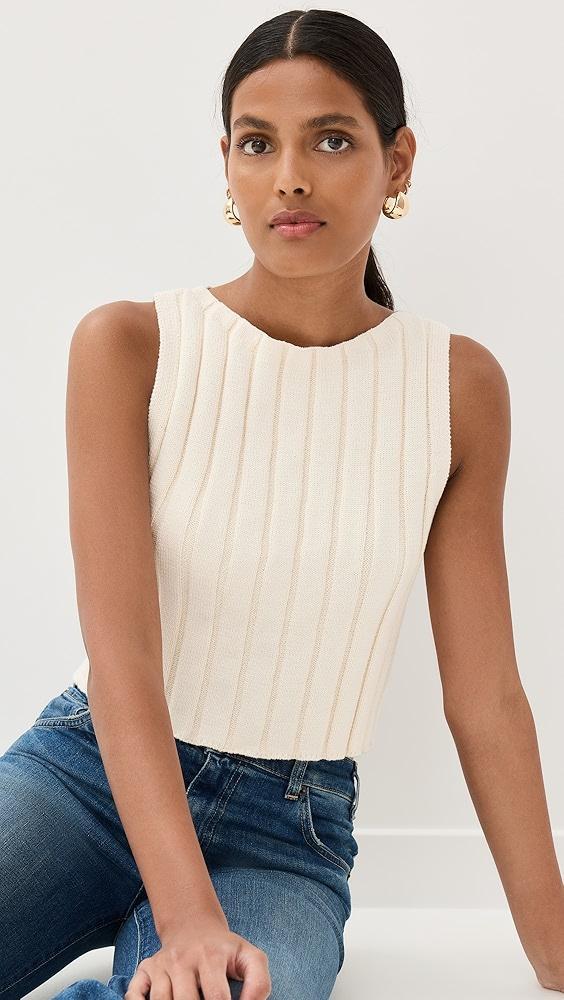 Reformation Callie Cotton Ribbed Sweater Tank | Shopbop Product Image