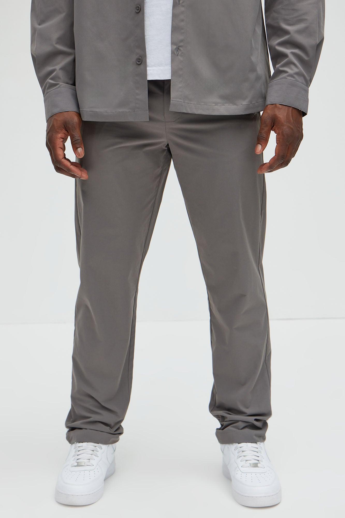 Ansel Hybrid Slim Commuter Pants - Charcoal Product Image