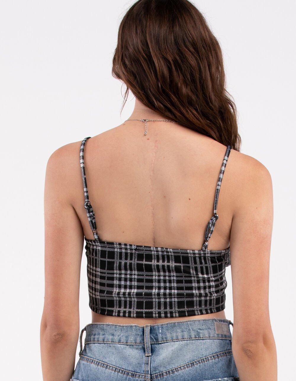 RSQ Womens Plaid Corset Cami Product Image