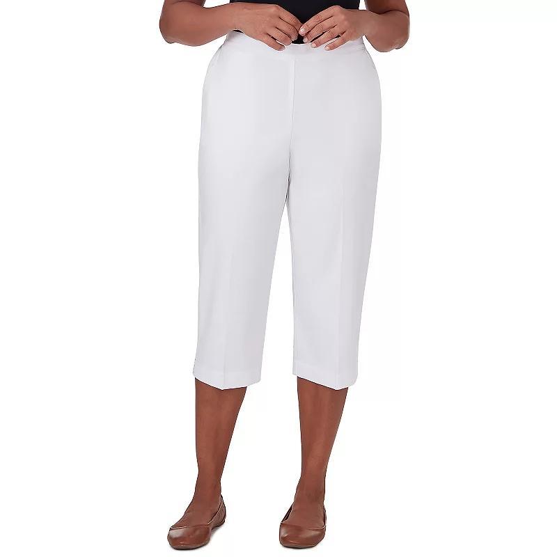 Womens Alfred Dunner Twill Capri Pants Product Image