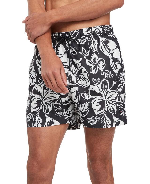 Tommy Hilfiger Mens Vintage Tropical Drawstring 5 Swim Trunks Product Image