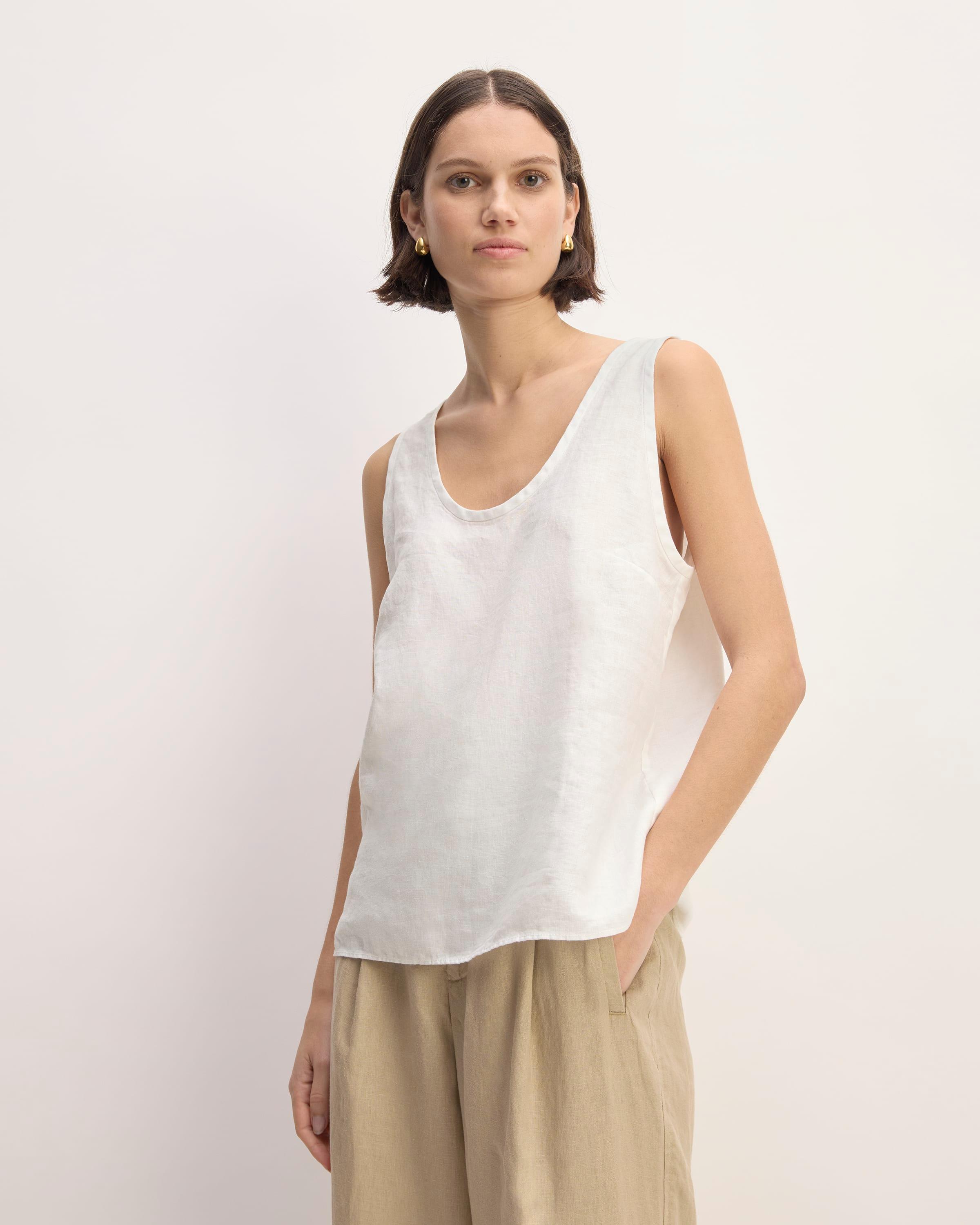 The Linen Scoop-Neck Tank Product Image