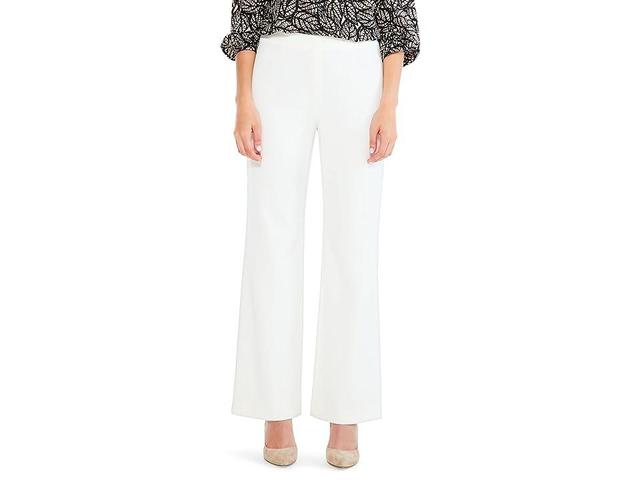 NIC+ZOE Work It Wide-Leg Trousers (Cream) Women's Casual Pants Product Image