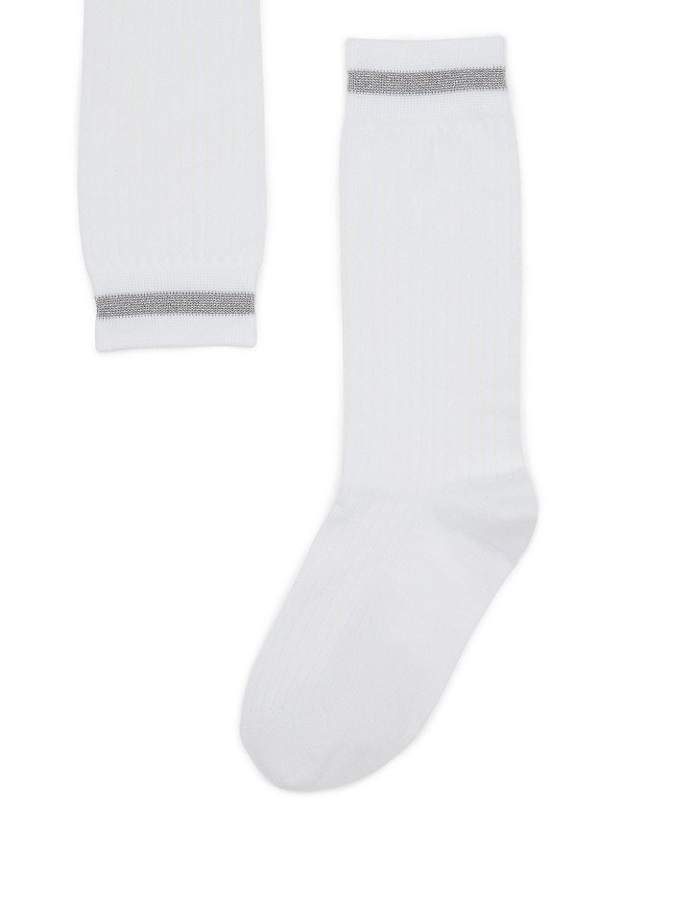 Womens Ribbed Cotton Socks Product Image