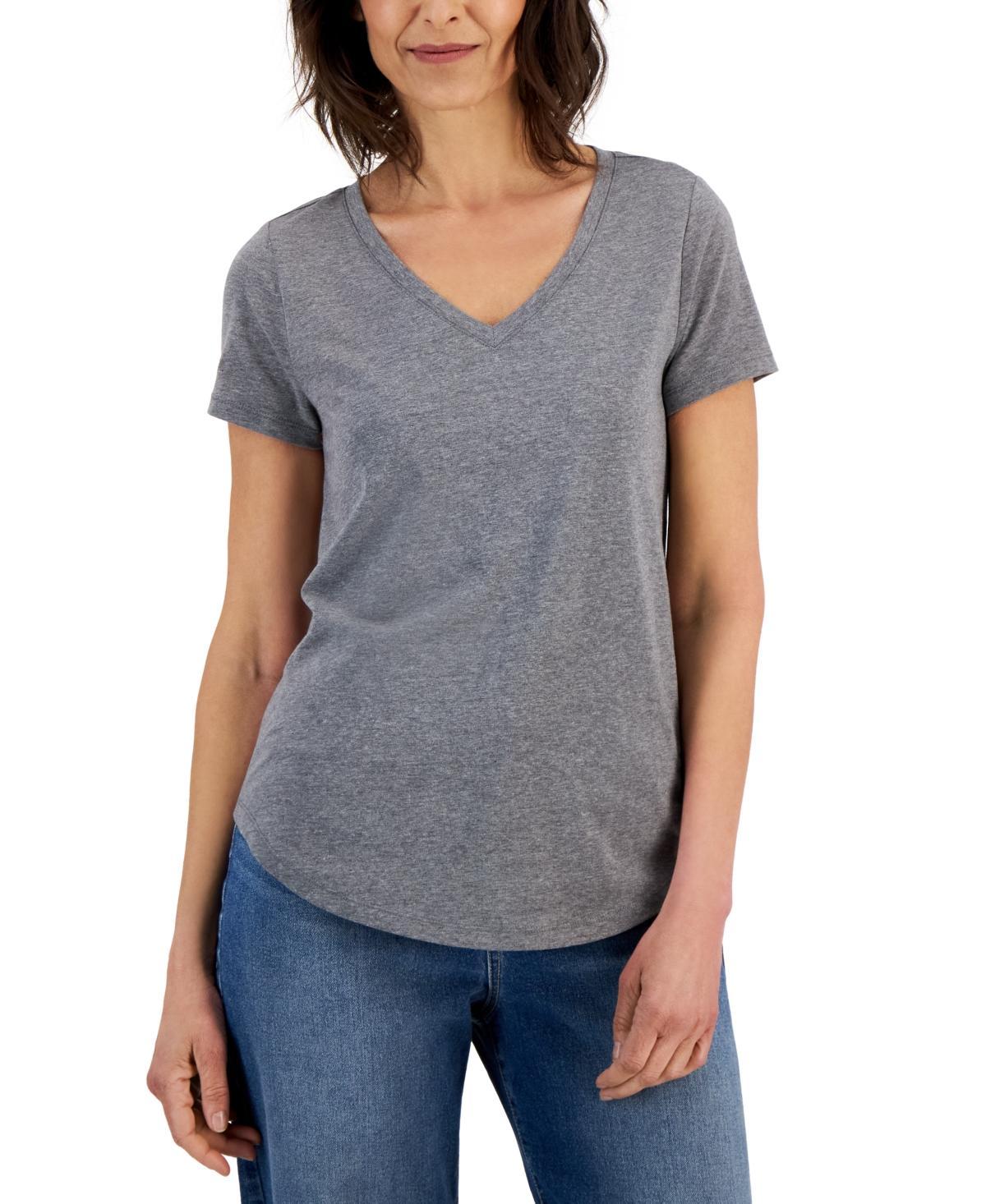 Style & Co Womens Perfect V-Neck T-Shirt, Created for Macys Product Image