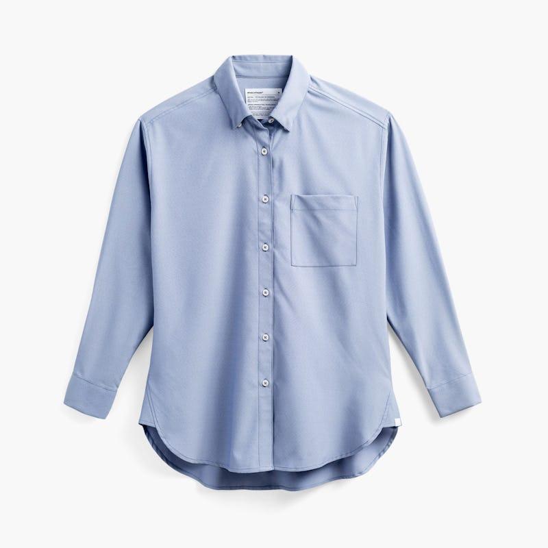 Denim Blue End on End Women's Previous Generation AeroZero° Oversized Shirt Product Image