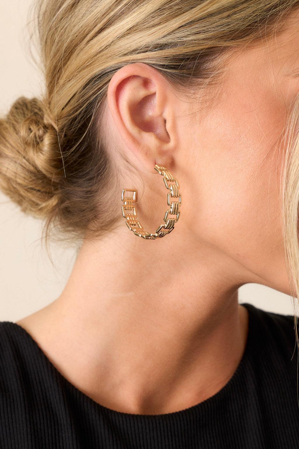 Pure Radiance Gold Hoop Earrings product image