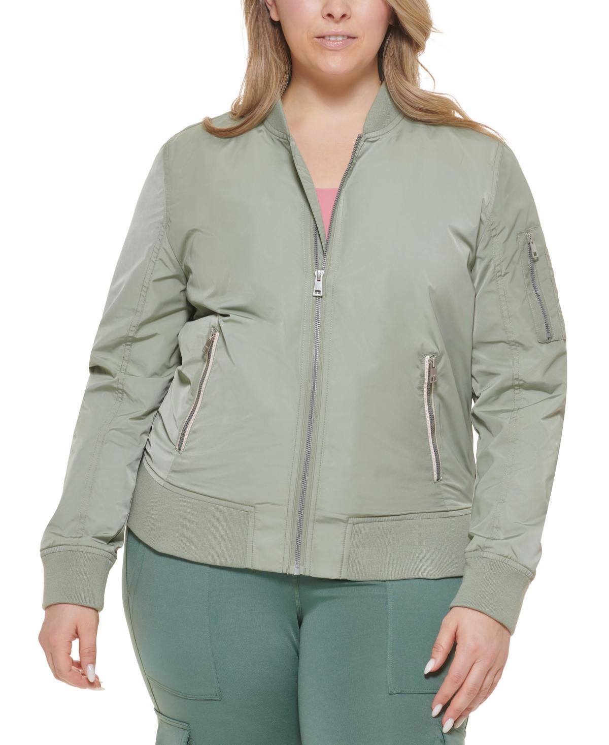 Plus Size Levis Newport Classic Bomber Jacket, Womens Pink Blush Product Image