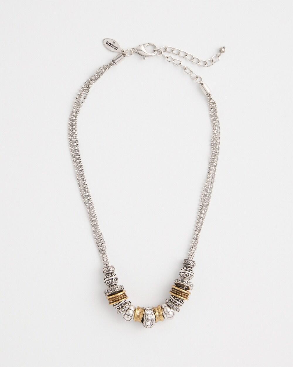 Mixed Metal Accents Necklace Product Image